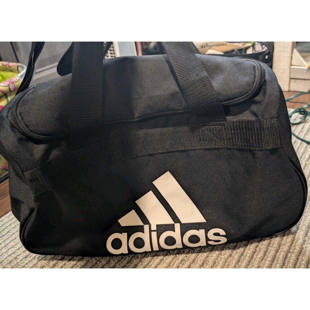 adidas Diablo Small Duffel Gym Bag Black White